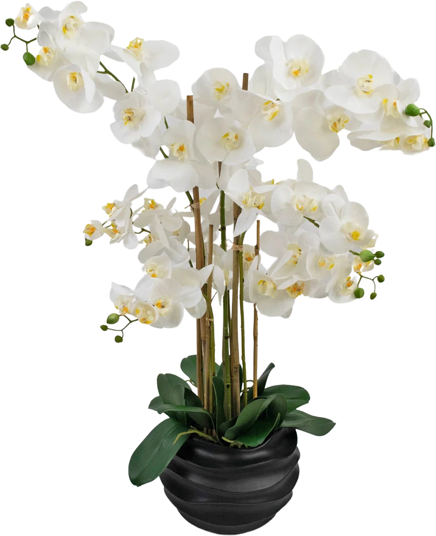 Kunstbloemen in pot